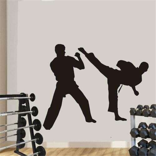Boxing Club Taekwondo Karate Sticker Kick Play Car Decal Free Combat Posters Vinyl Striker Wall Decals Decor