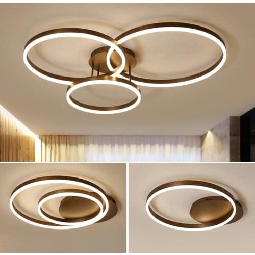 New Arrival Creative rings modern led ceiling lights for living room bed room led lamp lamparas de techo ceiling lamp fixtures