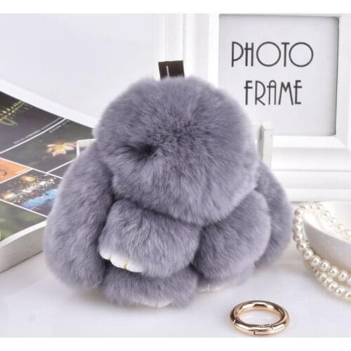 New mini 8cm Rex Rabbit key chains Meng Meng Rabbit Bag Pendant Mini Edition Bunny Mobile Phone Pendant Car cute Keychain