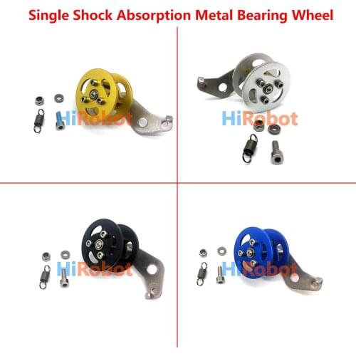 Original Shock Absorption Metal Bearing Wheel for Robot Tracked Tank Car Chassis Transmission Wheel with Suspension