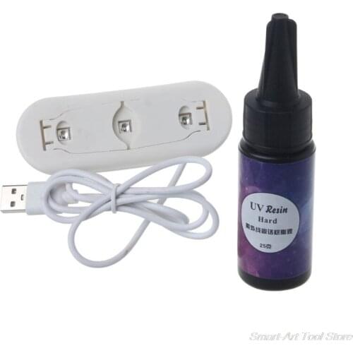 25 g LED UV Resin & 6 W UV LED Lamp Dryer Kit Resin Mold Hard For Jewelry Making M02 21 Dropshipping
