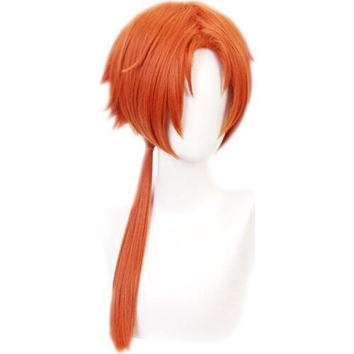 Toilet-Bound Jibaku Shounen Hanako-kun Aoi Akana Kurai Akane Long Orange Cosplay Synthetic Hair Halloween + Free Wig Cap