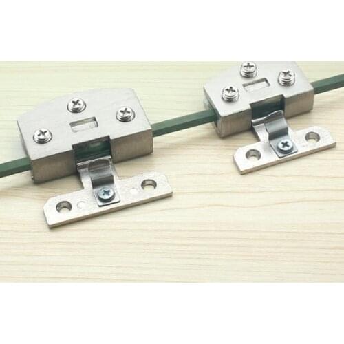 Steel Glass hinge clamp board arcylic door Piano Plexiglass hinge show exhibition Cake box cupboard electronic jewel advertise