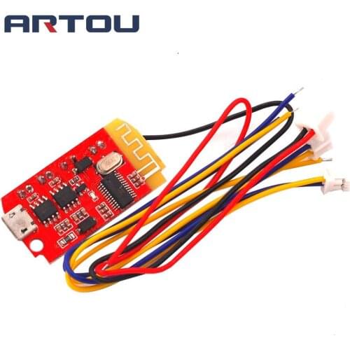 CT14 Micro 4.2 Stereo Bluetooth Power Amplifier Board Module 5VF 5W+5W Mini with Charging Port for Refitting Idle Sound Box