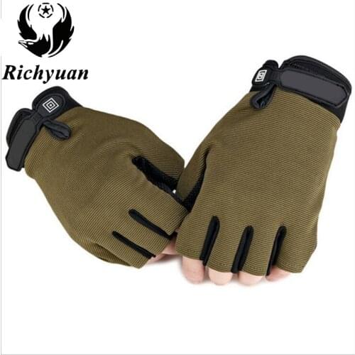 Tactical Gloves Antiskid Army Military Bicycle Airsoft Motocycel Shooting Paintball Work Gear Camo Half Finger Gloves