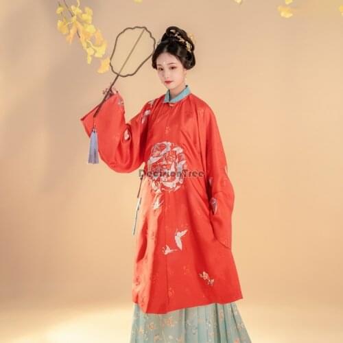 2021 chinese traditional fairy costume ancient ming dynasty princess clothing hanfu outfit stage folk dance costume hanfu dress