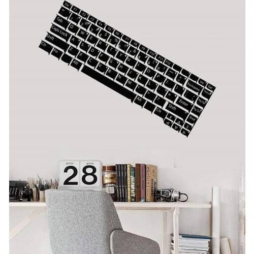 Vinyl Wall Decal Computer Keyboard IT Gamer Teen Room Sticker Mural game hall internet cafe fashion decorative wall sticker YX22