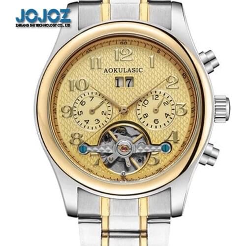 JOJOZ waterproof hollow automatic mechanical watch classic digital mens watch fashion gift