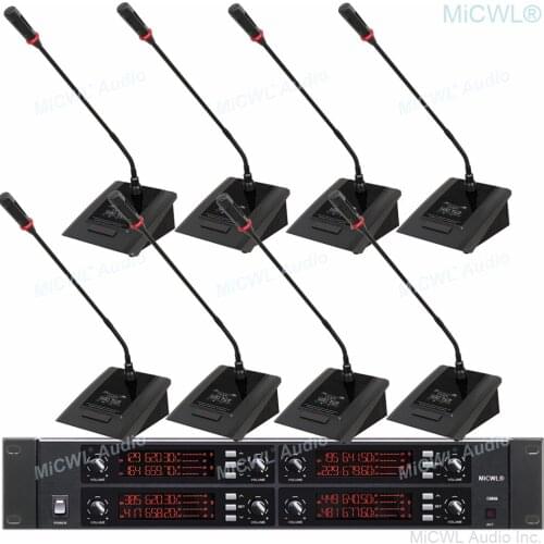 High-end Digital Wireless Conference Microphone System Ministry of Foreign Affairs Company Press Conference 8 Gooseneck System