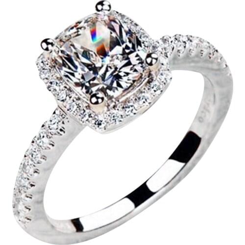 Women Ring With Shiny Zirconia Female Ring Jewelry Gift Rings For Women Колечки Accessories Engagement Jewelry Anillos Mujer