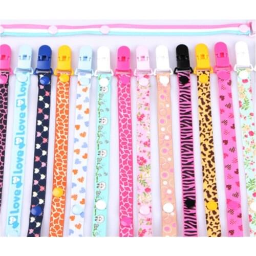 1PCs Clip Chain Nipple Baby Pacifier Clip Chain Infant Boys Girls Cute Cartoon Letters Toys Pacifier Chain Holder Baby Feeding