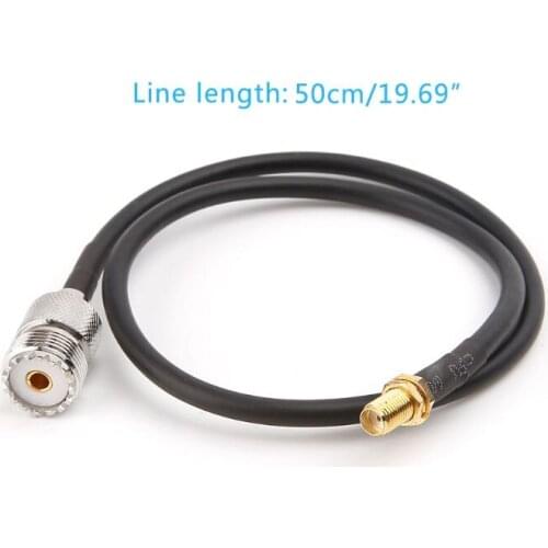 1Pc SMA Female To UHF SO239 PL259 Female RG58 Pigtail Cable RF Coaxial Assembly Cables