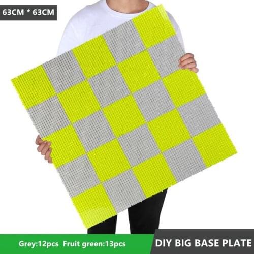 25Pcs Small Particle Bottom Splicing Base Plate DIY Building Blocks Set Baseboard Baseplate Bricks Educational Toys for Children