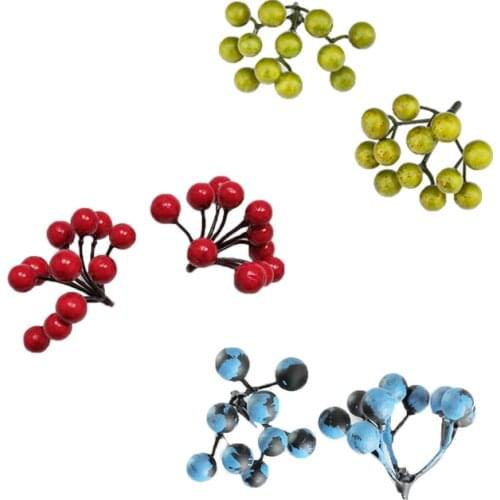 50pcs Red Foam Decoration Imitation Fruit Soap Flower Fancy Gift Box Decorated Plastic Plants