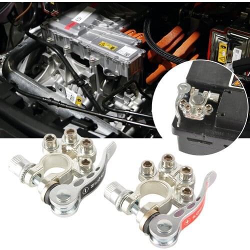 Car Battery Terminal Connector Toolless Quick Disconnect Positive Negative Terminal Connectors Boat Race Car UTV Tractor Truck