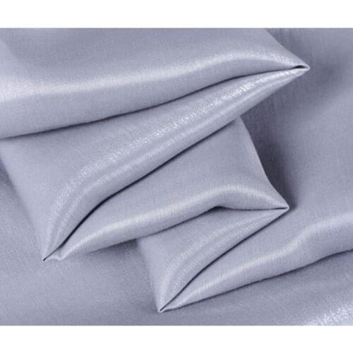 CF472 1m Changeable Silver Grey Tencel Cotton Fabric Imported Coloured Glaze Silk Satin Fashion Women Dress/Skirts Fabrics