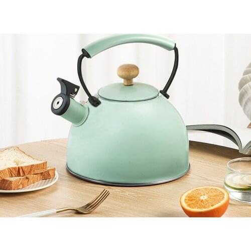 3 L Stainless Steel Water Kettle Whistling Teapot with Wooden Handle for Gas stove/Induction Cooker/Electric Ceramic Stove