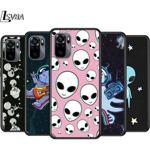 Planet Alien Space Astronaut For Xiaomi Redmi Note 10S 10 9T 9S 9 8T 8 7S 7 6 5A 4X Pro Max Phone Case