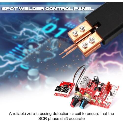 40A 100A Digital Spot Welding Machine Control spot Welder 9V Transformer Controller Board Time and Current Control Function