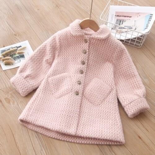 Childrens cotton-padded coat girls thick mink fur coat