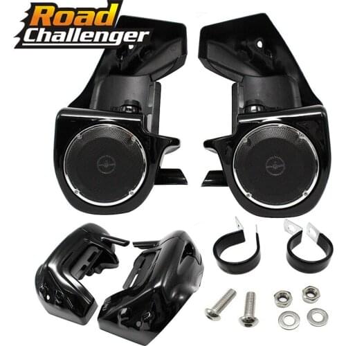 For Harley Touring FLHX FLTRX Street Electra Road Glide 1997-2013 Motorcycle Vivid Black Speaker Box Lower Vented Fairing Leg
