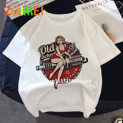 Womens Lady Luck Harajuk aesthetic Print T-shirt 2020 Summer Fashion Short Sleeved T-shirt Girl,Drop Ship