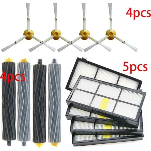 HEPA Filters & Brushes kit for iRobot Roomba 800 900 Series 860 870 880 890 960 980 990 Robot Vacuum Cleaner Parts Accessories