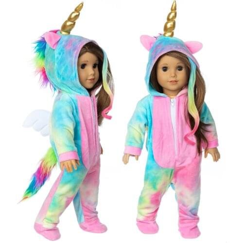 Colorful Pony Wings Clothes Suit Meired Clothes fits for American girl 18" american girl doll alexander doll best gift