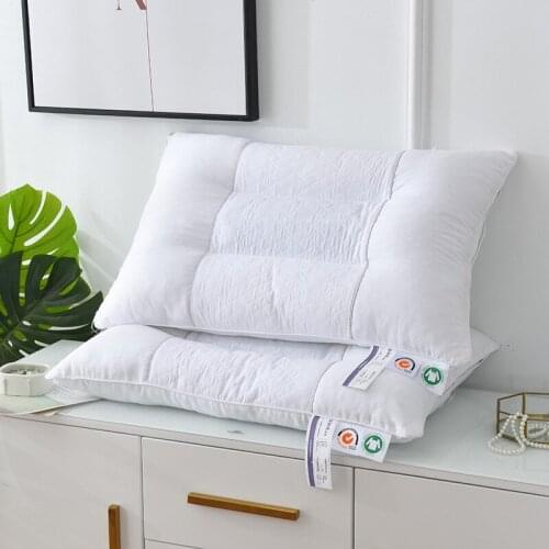 Lavender Filling Pillow Pearl Cotton Core Health Care Cervical Helps Improve Sleep Bedding Pillow Single Size about 48X74CM 1PC