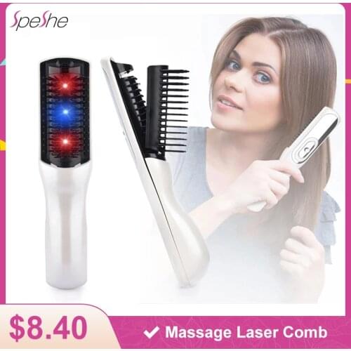 Health Hair Growth Laser Comb Infrared Massage Comb RF Nano Anti Hair Loss Brush Red Light EMS Hair Scalp Massage Comb Brush