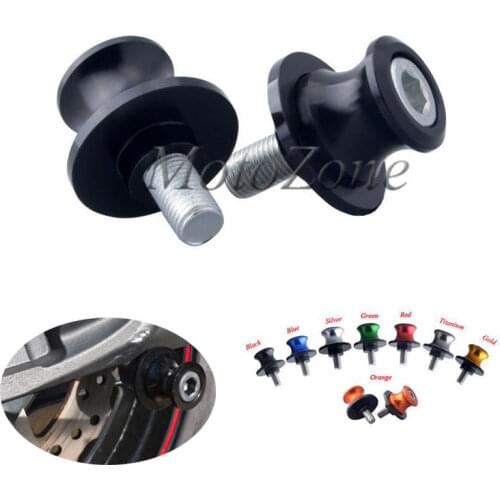 Motorcycle 6MM CNC Aluminum Swingarm Sliders Spools Paddock Stand Bobbins Swing Arm For Yamaha MT03 MT09 YZF R1 YZF R6