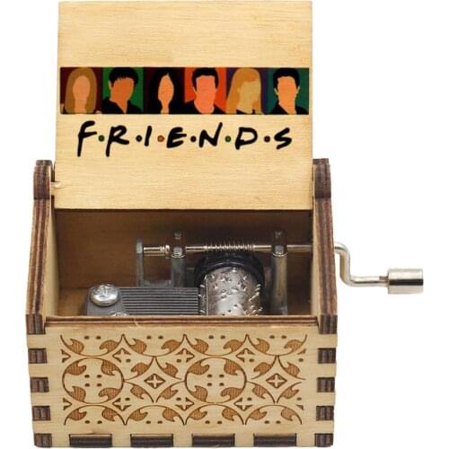 "I will wait for you there" Hand crank music box, my friend Valentines Day gift, birthday gift, Christmas gift