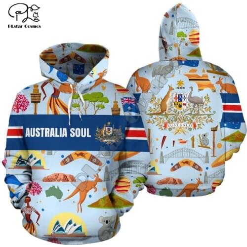 Newest NewFashion Aboriginal Australia Kangaroo Country Tribe Retro Tracksuit 3DPrint Harajuku Casual Funny Hoodies Men/Women 24