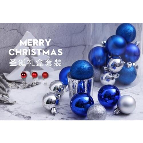 Christmas ball,Color ball plastic electroplating ball,24pcs/lot
