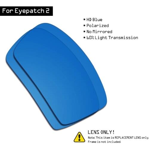 SmartVLT Sunglasses Replacement Lenses for Oakley Eyepatch 2 - HD Blue