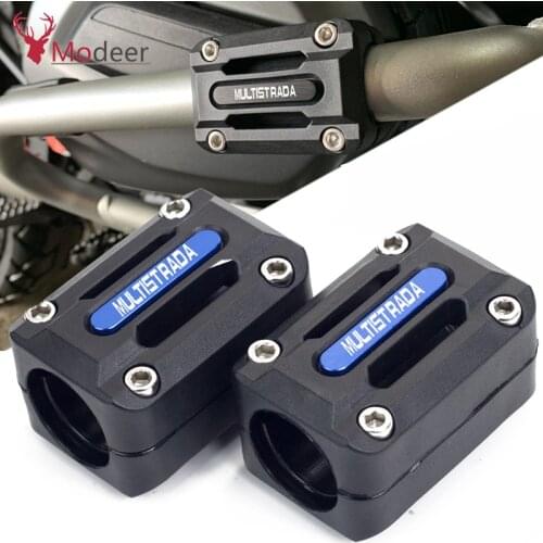 1 pair For DUCATI MULTISTRADA 1200/1260/S/ST 2010-2019 Motorcycle Engine Crash Bar Protection Decorative Bumper Block Accessorie