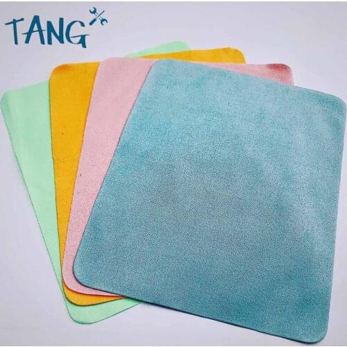 10 pcs/lots Eyeglasses Chamois Glasses Cleaner 145*175mm Microfiber Glasses Cleaning Cloth For Lens Phone Screen Cleaning Wipes