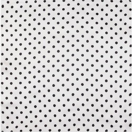 2018 New Fashion Ladies 60cm*60cm Black Red White Dot Square Silk Scarf Bandana Womens
