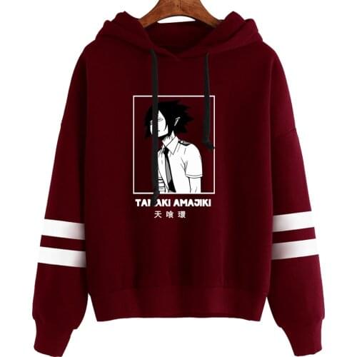 2021 Anime My Hero Academia Cosplay Jackets Clothes Costumes Men Hoodies Sweatshirts Tamaki Amajiki Hat Clothing Tops