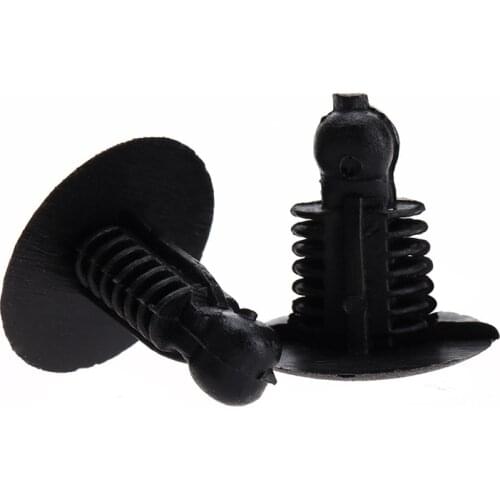 50Pc Plastic Rivet Retainer Clips 9x7mm Hole Auto Bumper Fender Fasteners Push Engine Cover Car Door Trim Panel Clips For Toyota