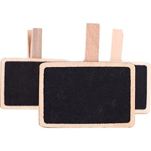 500PCS MINI CLIP PEG WOODEN SMALL BLACKBOARD CHALKBOARD CHALK WEDDING PARTY OFFICE SCHOOL DECORATION ZA5502