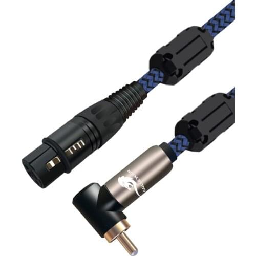 XLR Female to RCA Male Audio Cable Mixer Consoles Microphones to Recorders Amplifier Unbalanced signal Cord 1m 2m 3m 5m