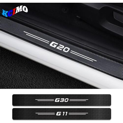 4pcs/Set Car Stickers Door Threshold Protector For BMW G30 G20 G01 G02 G05 G06 G07 G11 G08 G12 G14 G15 G16 G21 G31 Accessories