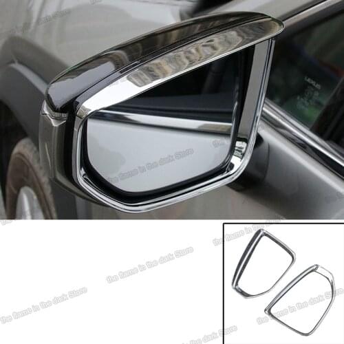 Lsrtw2017 Abs Car Rearview Rain Shield Frame Rear Mirror Trims for lexus ux UX200 UX260h 2019 2020 2021 Accessories Auto