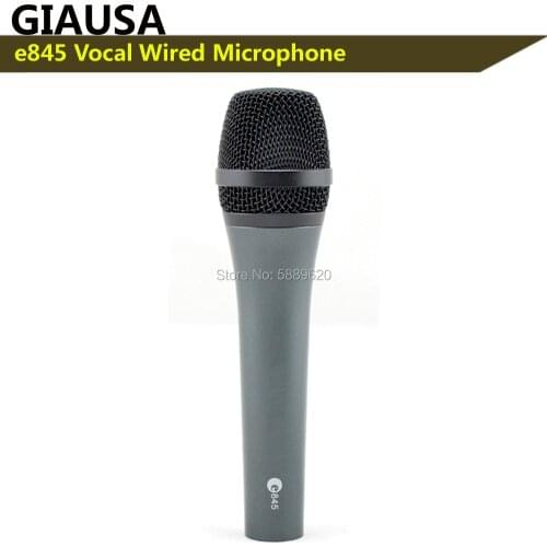 Free shipping, e845 wired dynamic cardioid professional vocal microphone , e845 wired sennheisertype vocal microphone