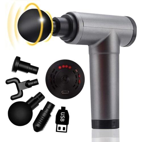 Household Fascia Gun Portable Electric Muscle Relaxer Relieve Fatigue Mute Deep Massage Body Relaxation Equipment