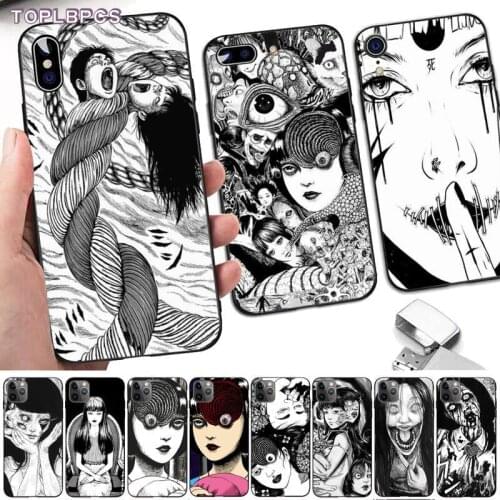 TOPLBPCS Japanese horror comic Tomie Luxury Unique Phone Cover for iPhone 8 7 6 6S Plus X 5 5S SE 2020 XR 11 pro XS MAX