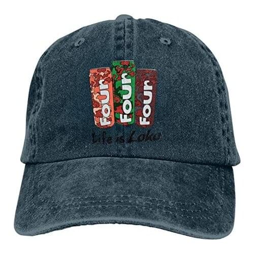 Four Loko Logo Baseball Caps Denim Mens Womens Adjustable Cowboy Hat Casquette Natural