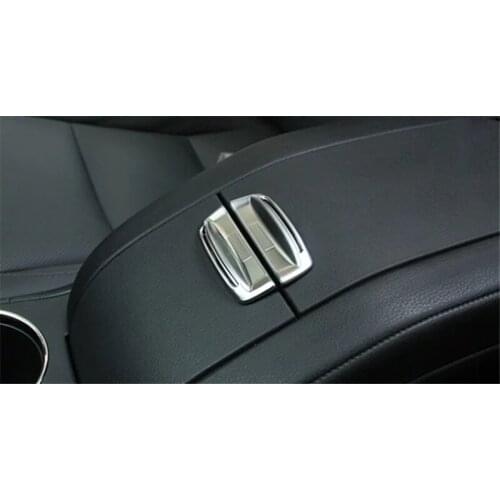 For 2014 2015 Toyota Highlander Kluger XU50 Abs Chrome Armrest Cover Storage Box Trim Switch Trims Car Auto Accessory