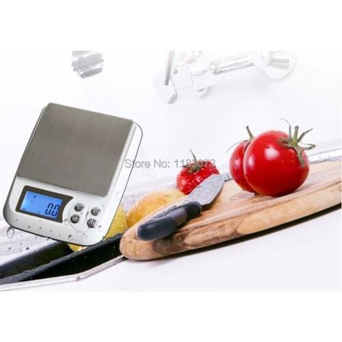 3kg Electronic Kitchen Scales 3000g 0.1g Digital LCD Stainless Steel Table Scale Food Weighing Balance Cookie Tools With Tray